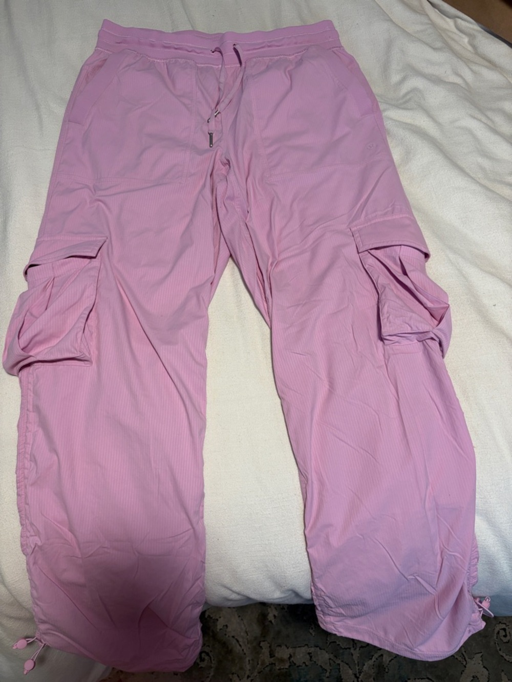 lululemon athletica Pink Cargo Joggers with Drawstring